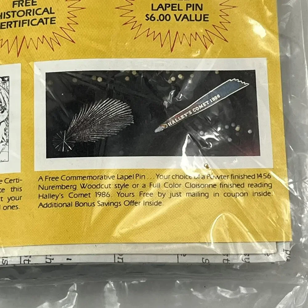 Halley's Comet 1986 Vintage Cross Stitch Kit Limited Edition Heirloom Sealed